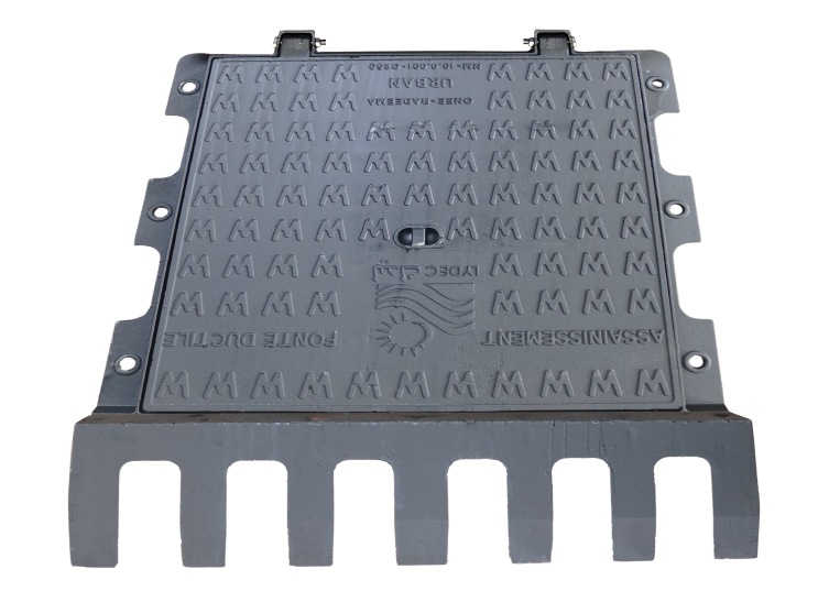 Cadre et tampon avaloir avec bouche