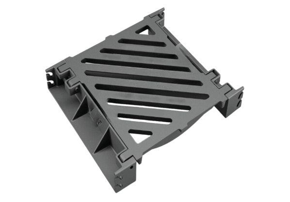 GRILLE DE CANIVEAU AVEC LONGERONS