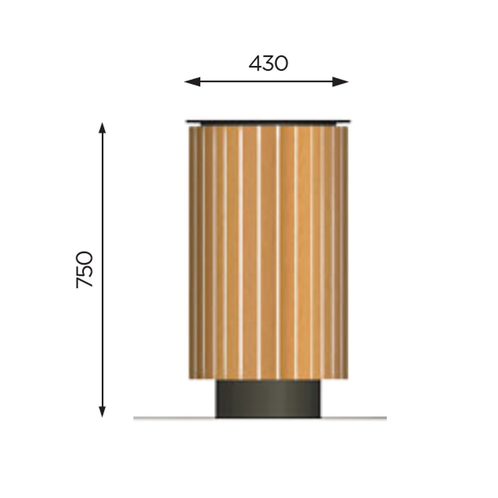 CORBEILLE EN BOIS BAMBOU